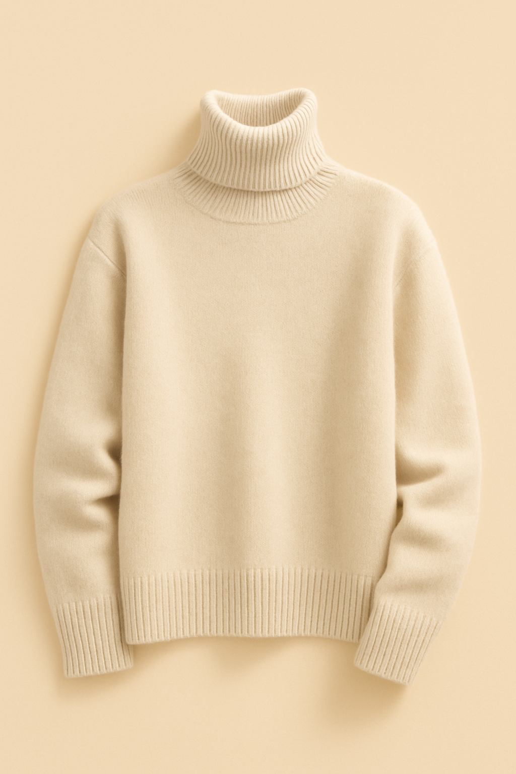 Liora Pure Wool Turtleneck – Cozy, Natural & Timeless