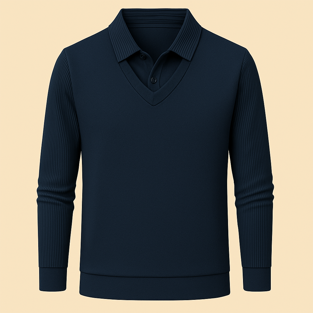 Noah Layered Polo – Effortless Smart Style