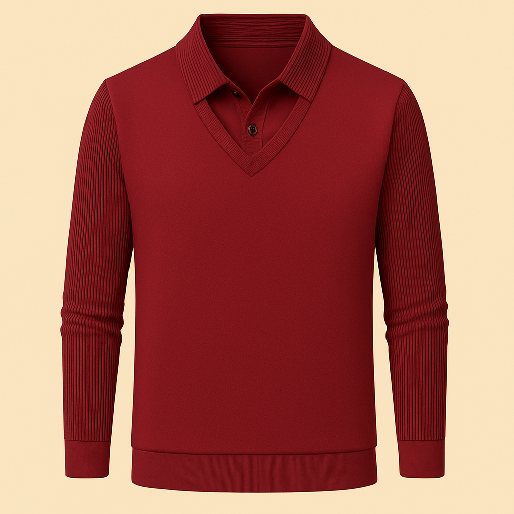 Noah Layered Polo – Effortless Smart Style