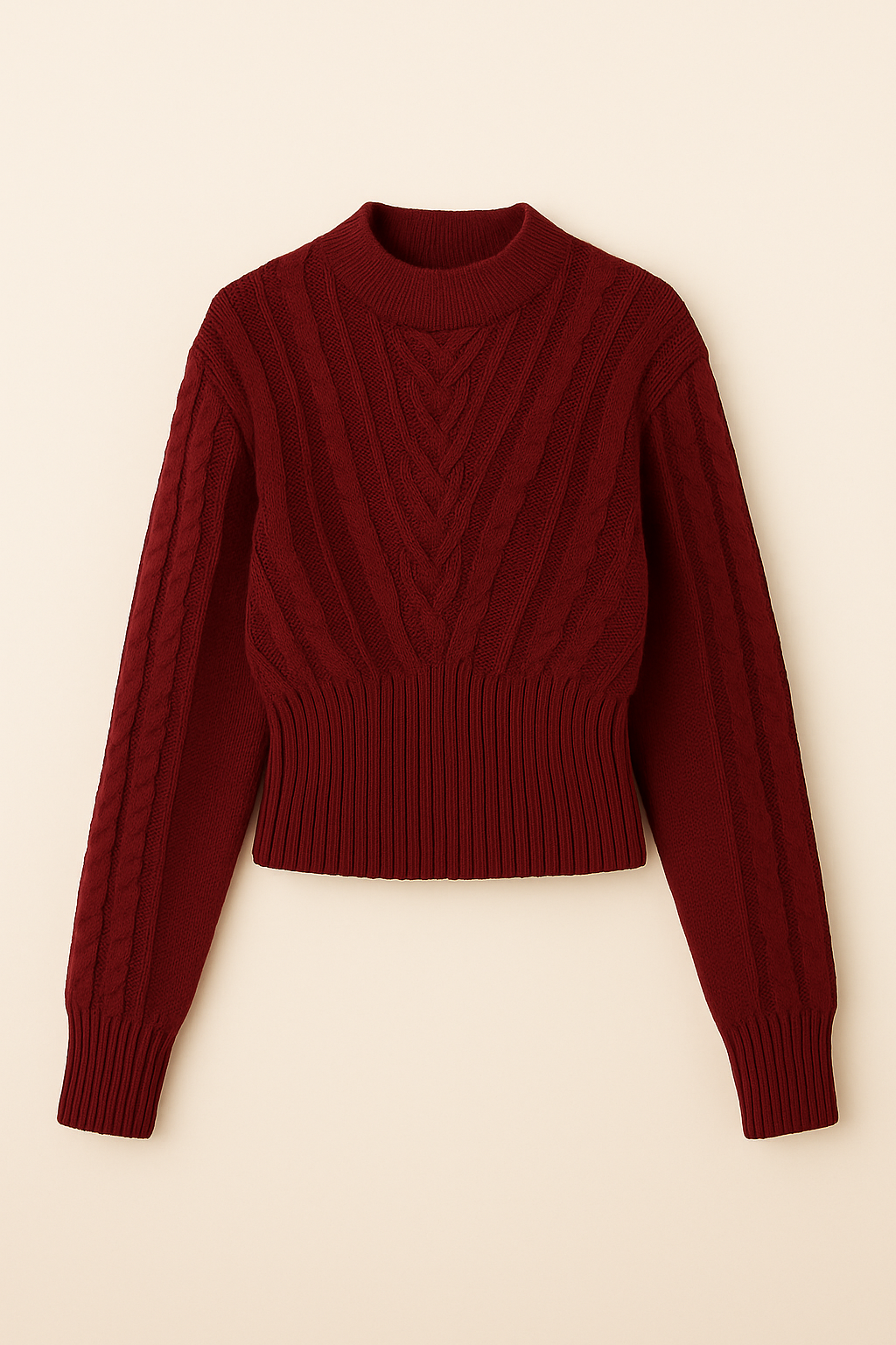 Sienna Knit Sweater – Cozy Twist Design & Elegant Fit