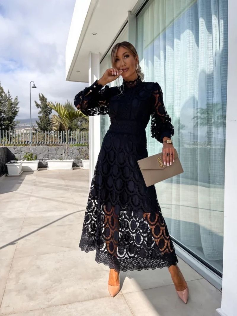Juna | Elegant Lace Maxi Dress