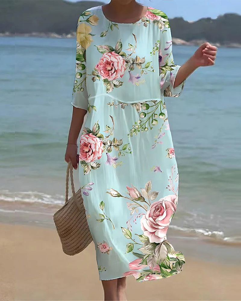 Ruth | Dress with Floral Pattern