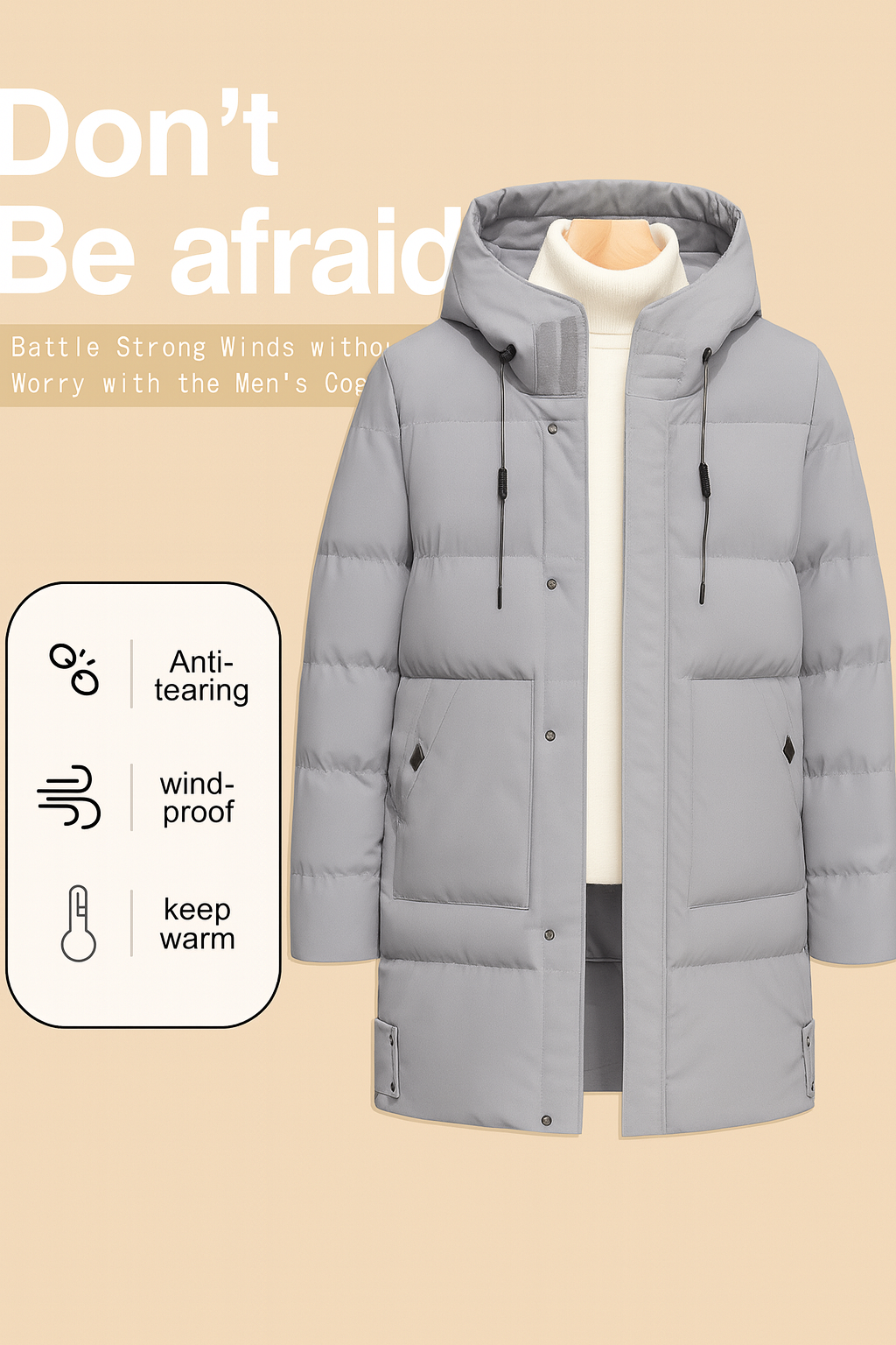 Atlas Winter Long Coat – Thick, Cozy & Classic