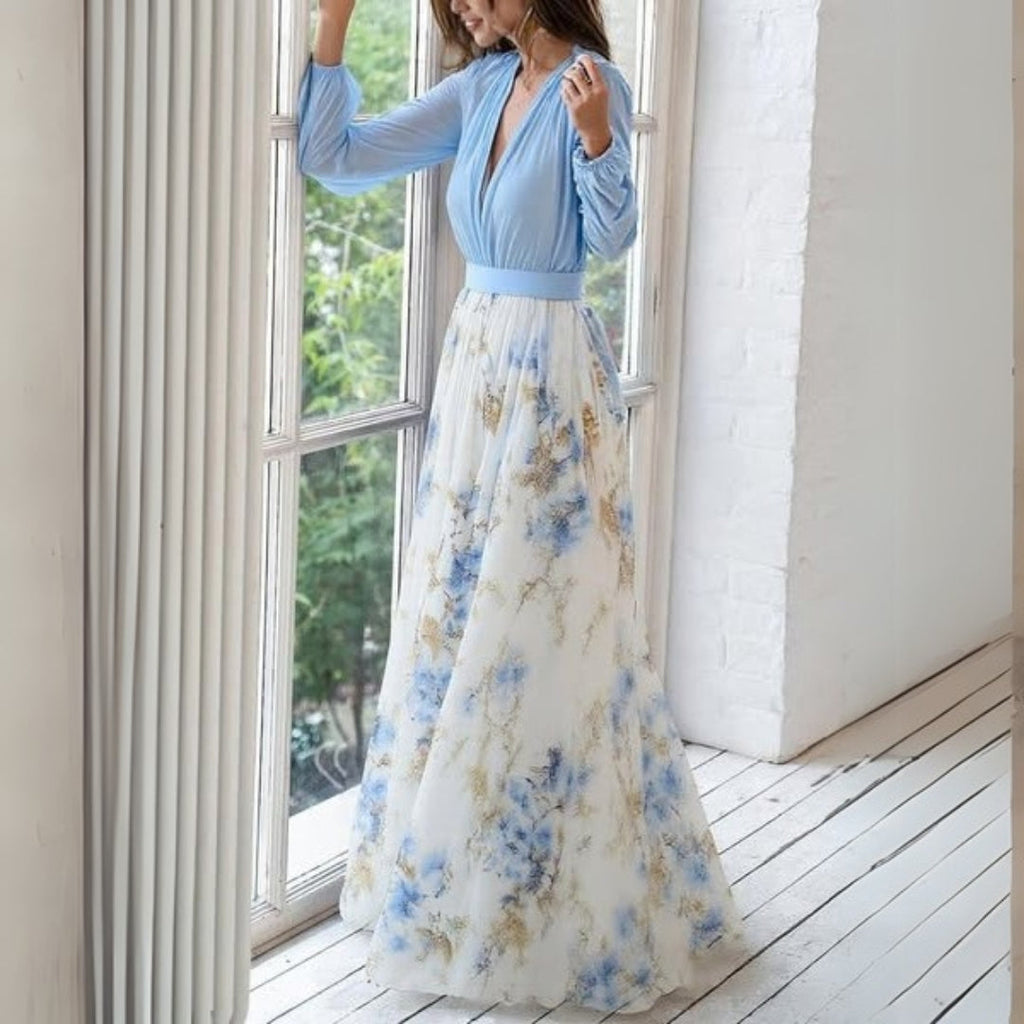 Dolores | Elegant Floral Maxi Dress