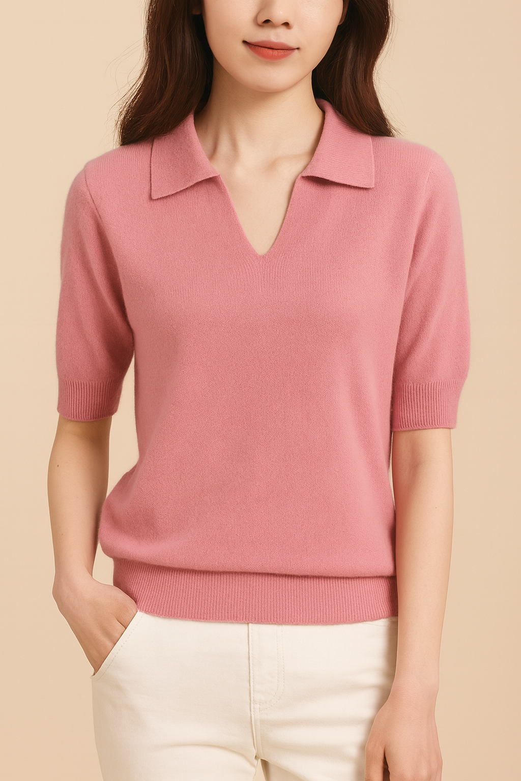 Elina V-Neck Knit – Soft, Warm & Effortless