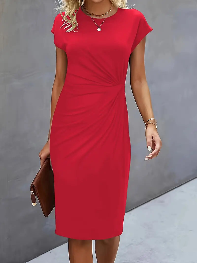 Adelina | Stylish Round Neck Dress