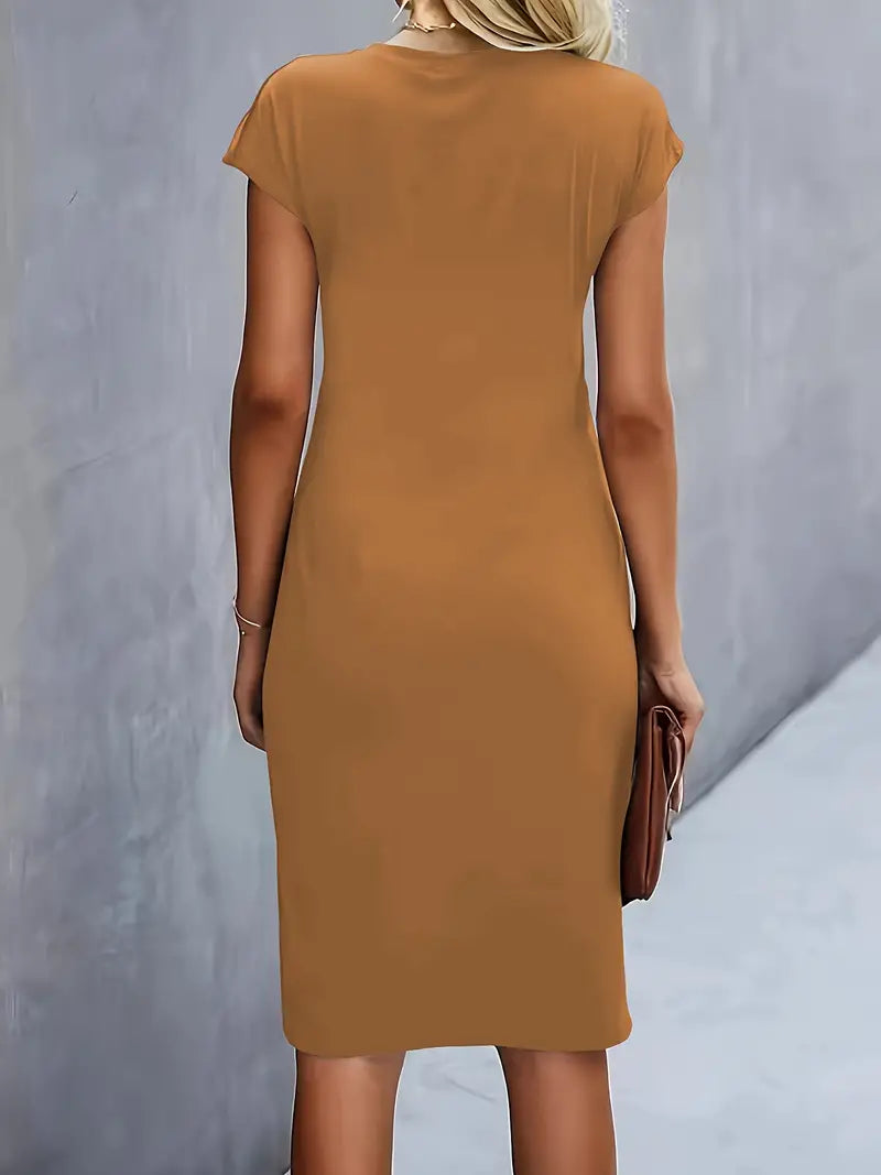 Adelina | Stylish Round Neck Dress