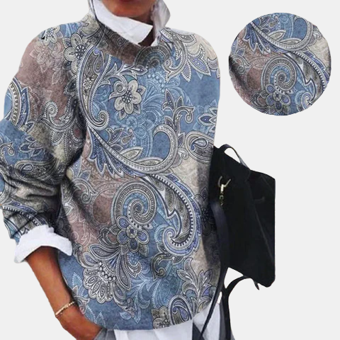 Naomi | Printed Pullover Sweater