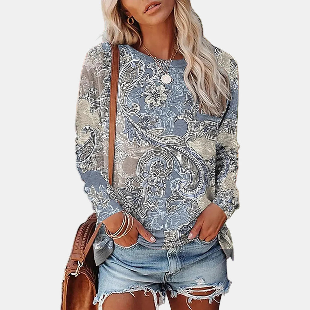 Naomi | Printed Pullover Sweater