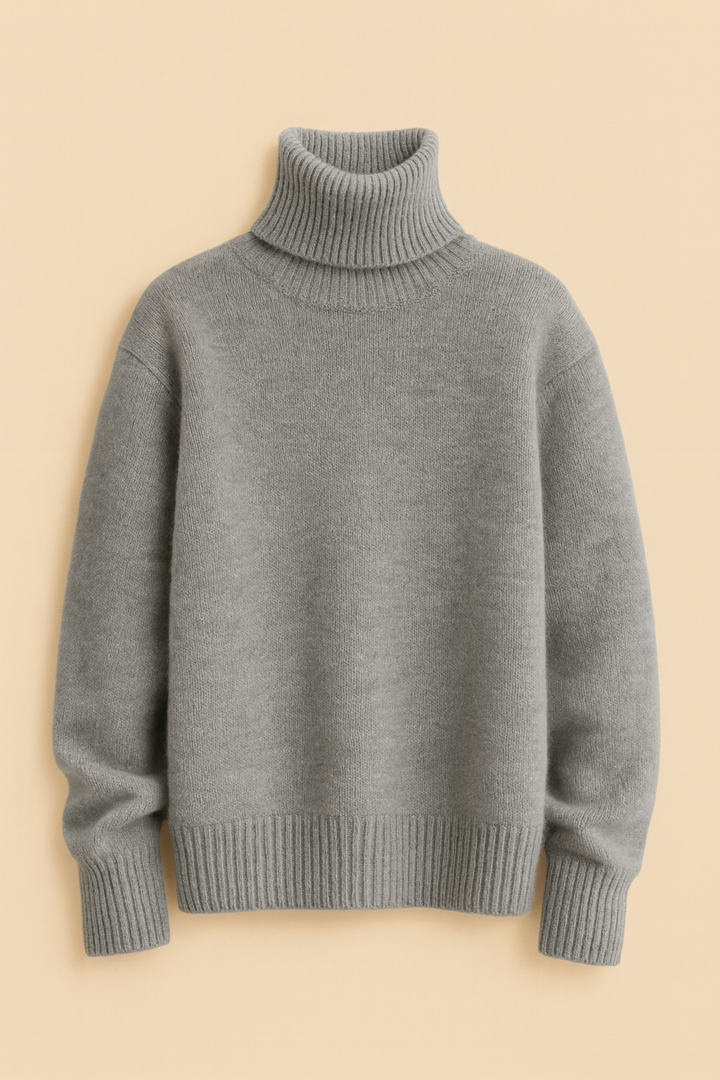 Liora Pure Wool Turtleneck – Cozy, Natural & Timeless