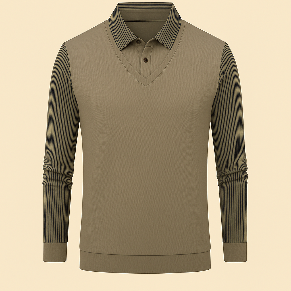 Noah Layered Polo – Effortless Smart Style