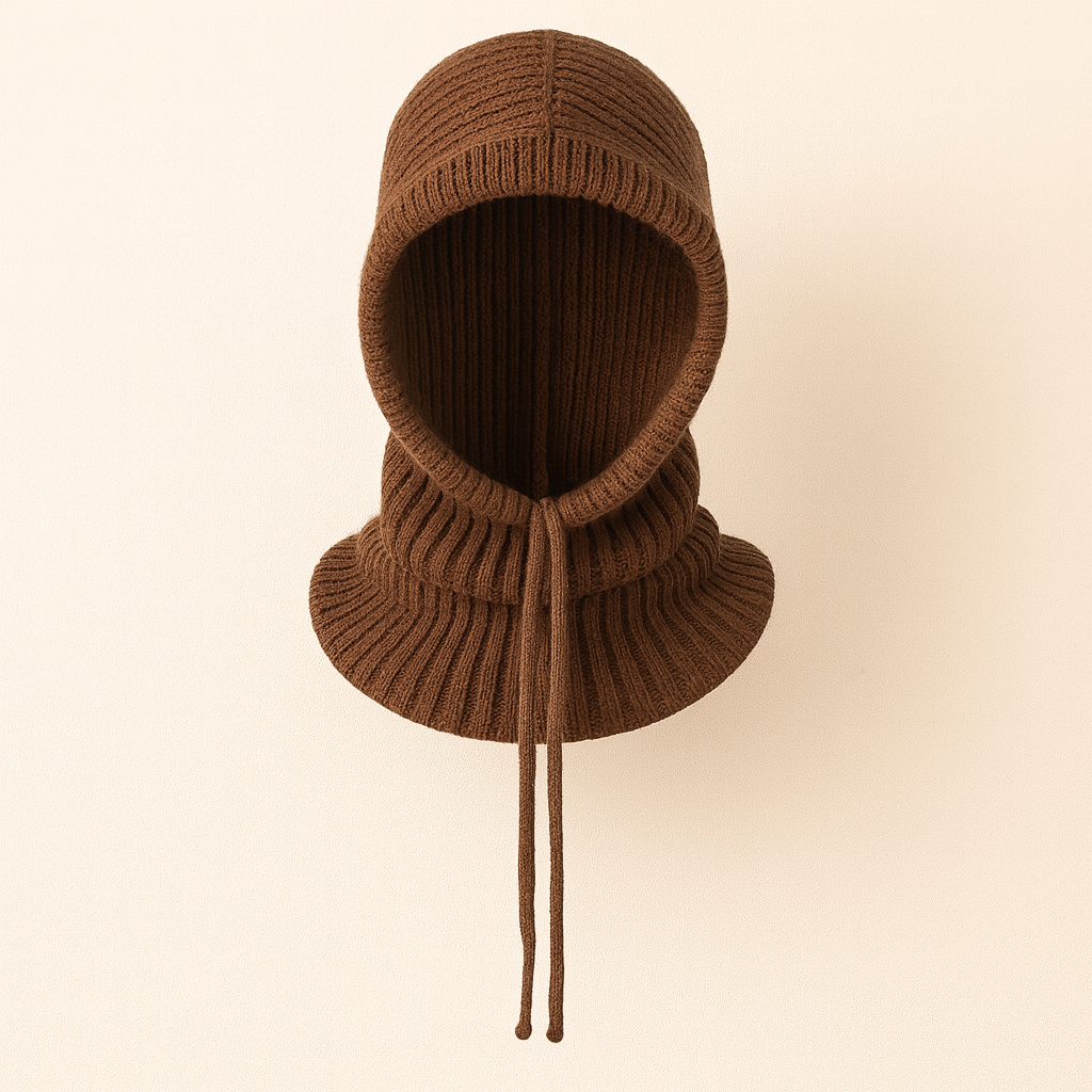 Nora Knit Hood – Cozy, Flexible & Snug
