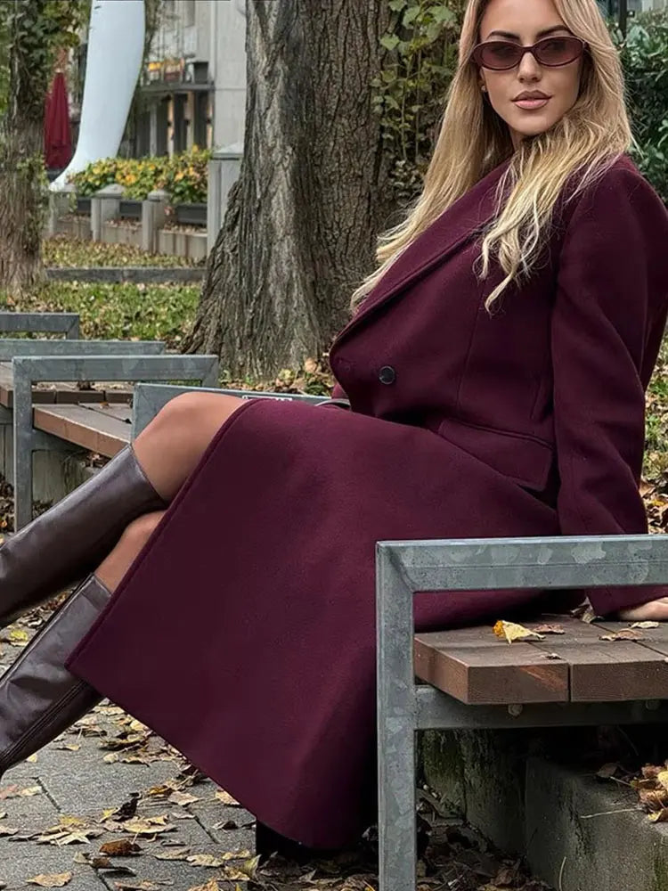 Sofia Wool Coat – Classic, Warm & Refined