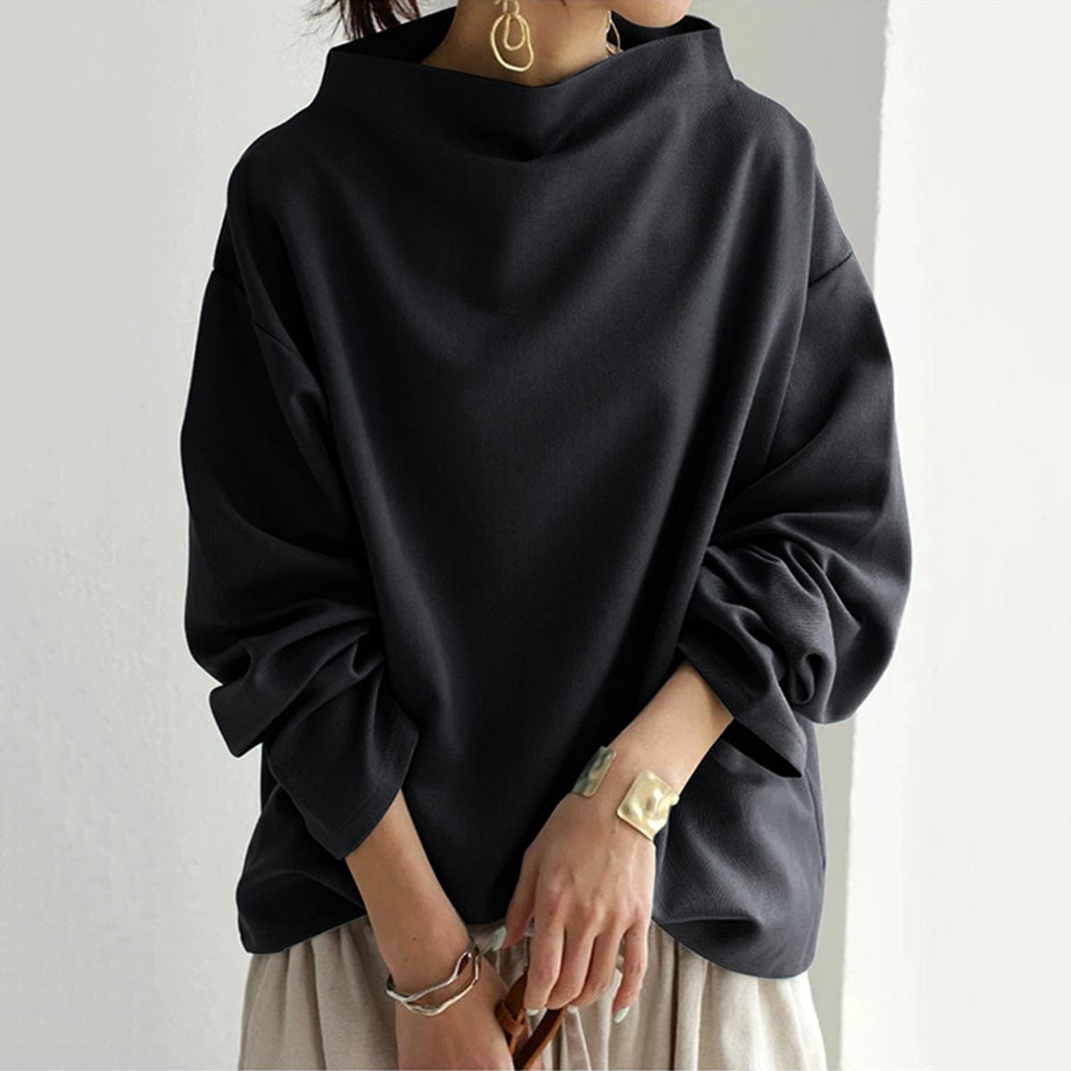 Sophie | High-Neck Casual Top