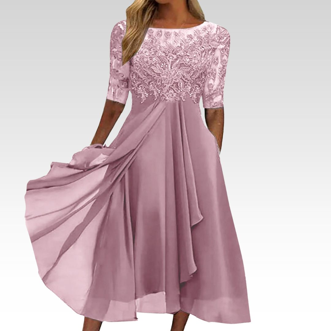 Zaria™ Lace Embroidered Dress