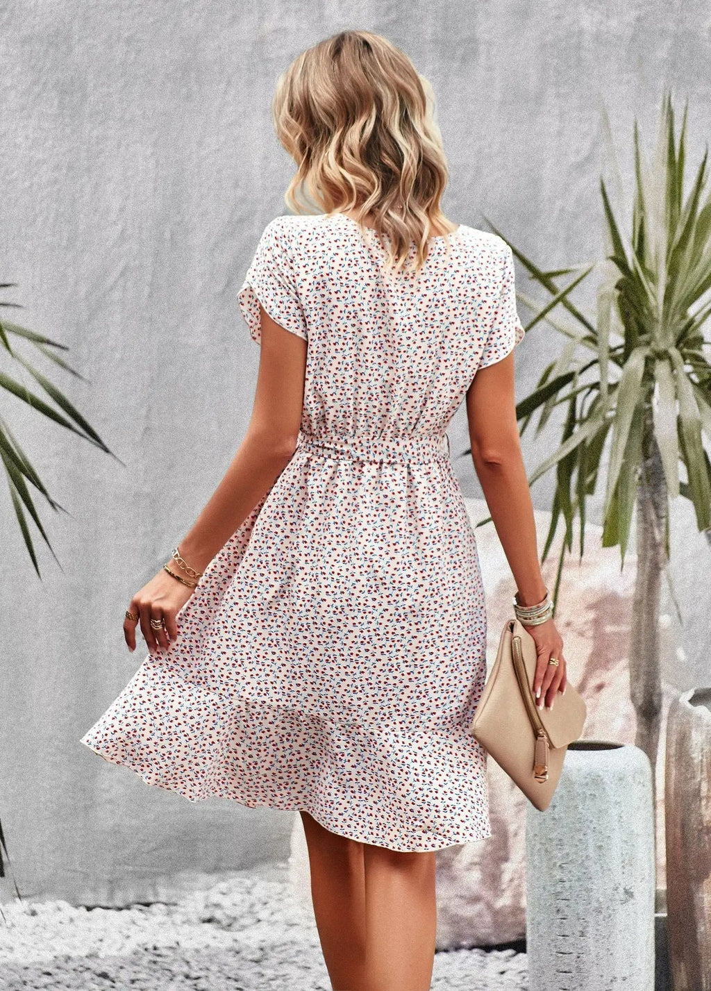 Scarlett™ - Casual Pleated Floral Dress