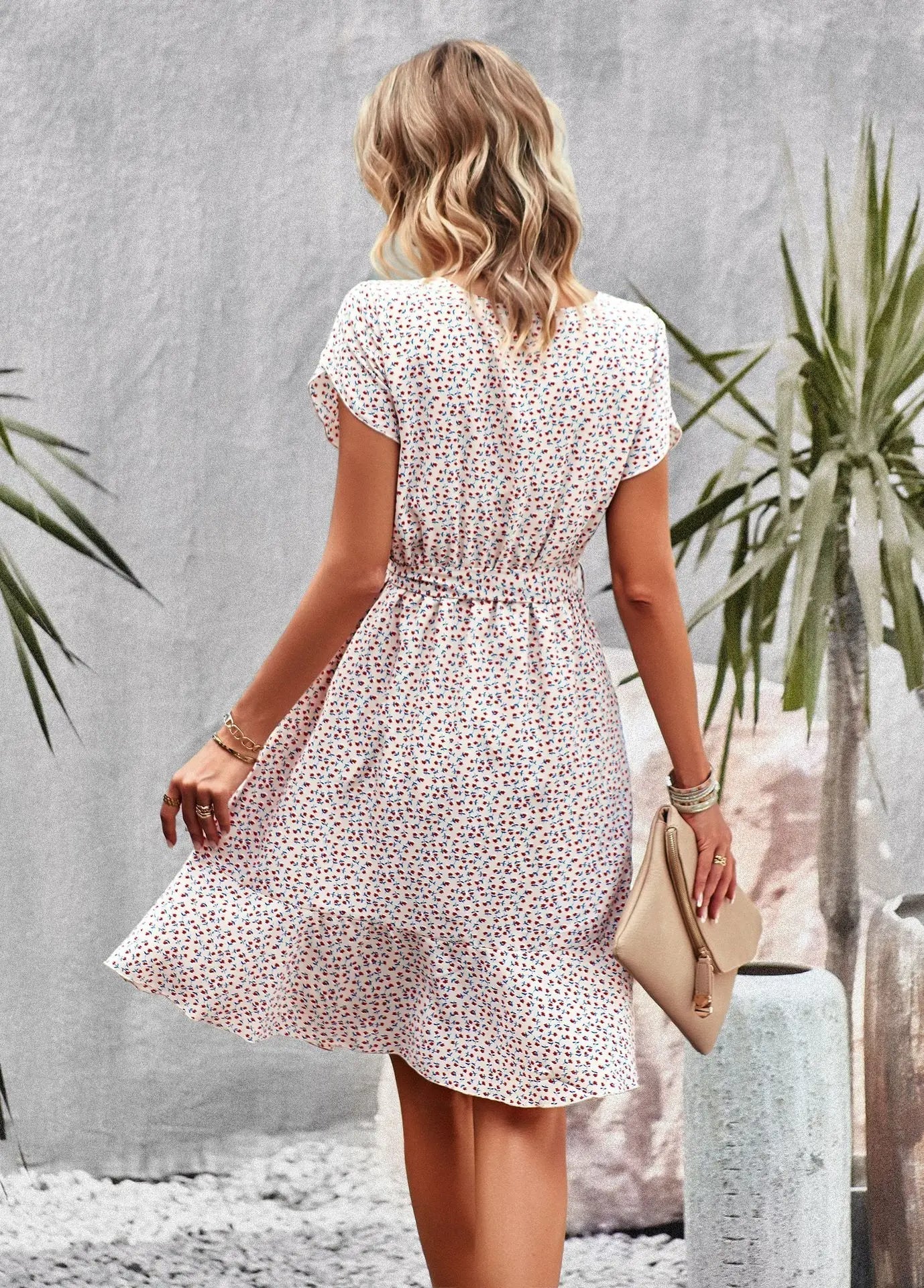 Scarlett™ - Casual Pleated Floral Dress