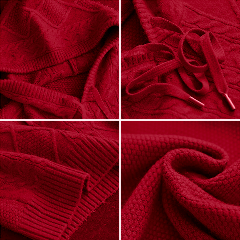 Remi | Cable Knit Hoodie Sweater