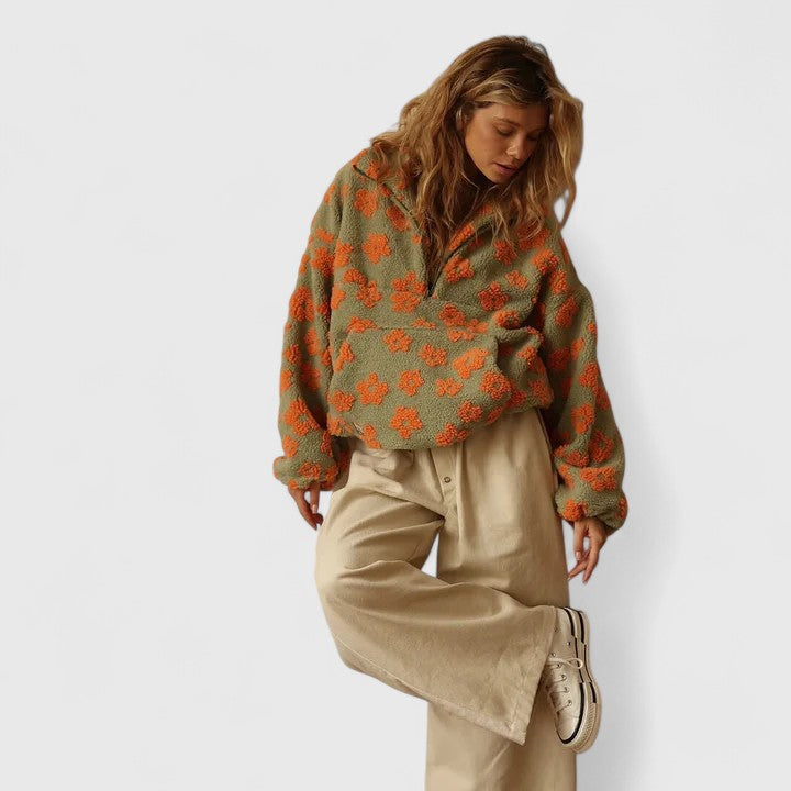 Grace | Flower Knit Sweater