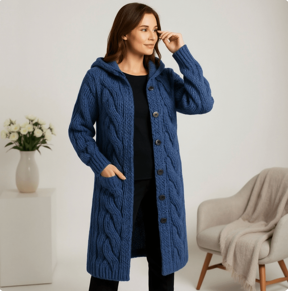 Mara Knit Coat – Cozy Warmth Meets Effortless Oversize Comfort