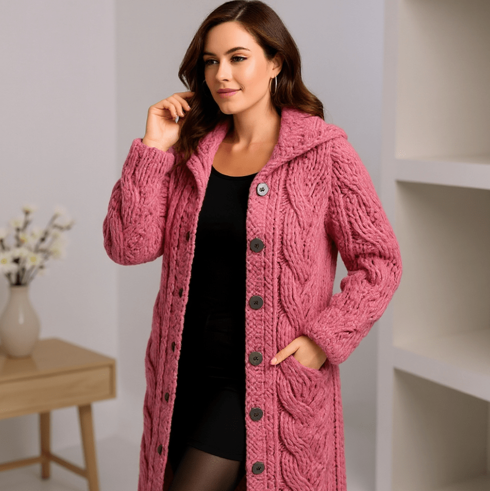 Mara Knit Coat – Cozy Warmth Meets Effortless Oversize Comfort