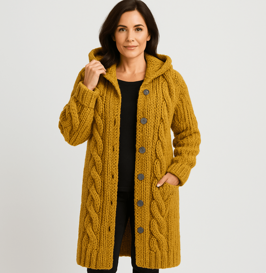 Mara Knit Coat – Cozy Warmth Meets Effortless Oversize Comfort
