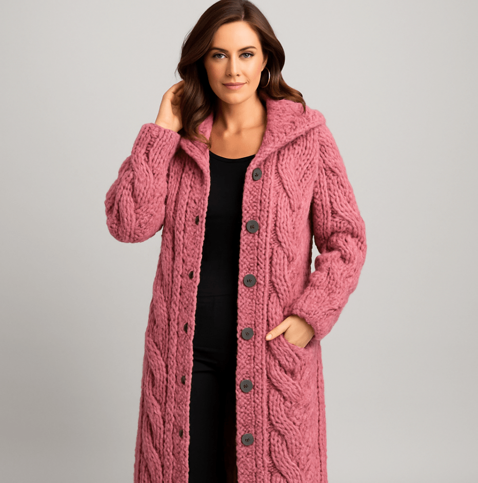 Mara Knit Coat – Cozy Warmth Meets Effortless Oversize Comfort
