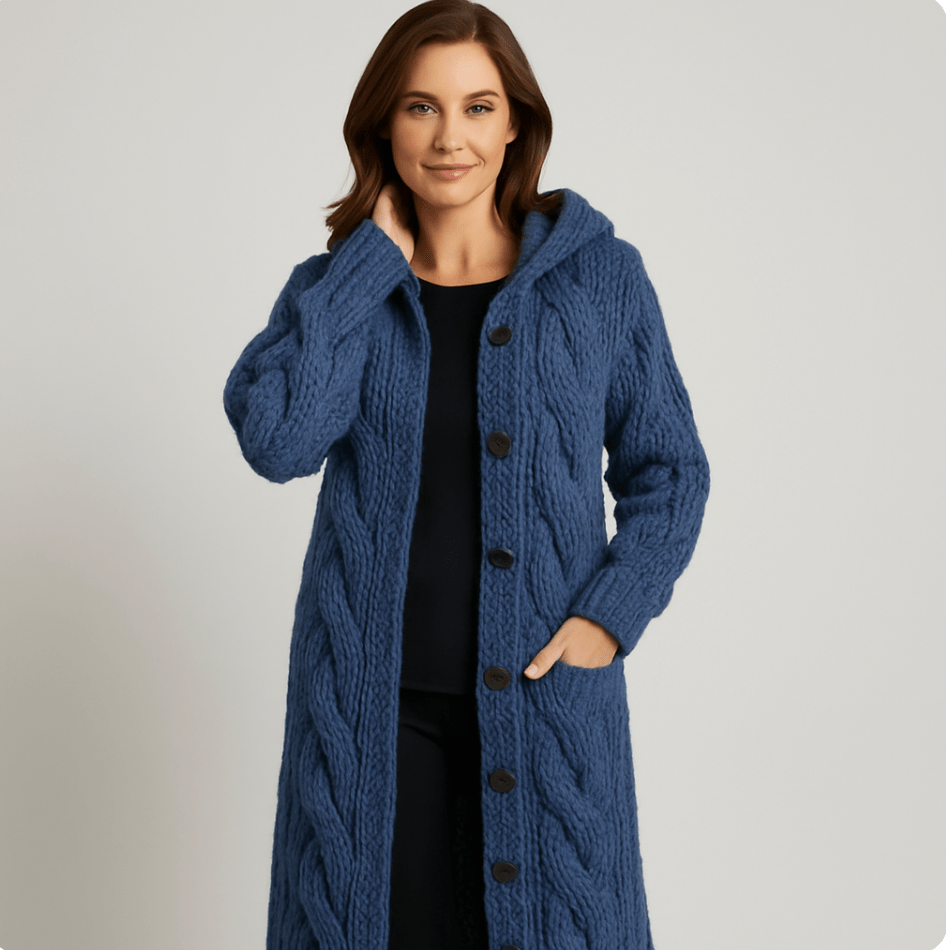 Mara Knit Coat – Cozy Warmth Meets Effortless Oversize Comfort