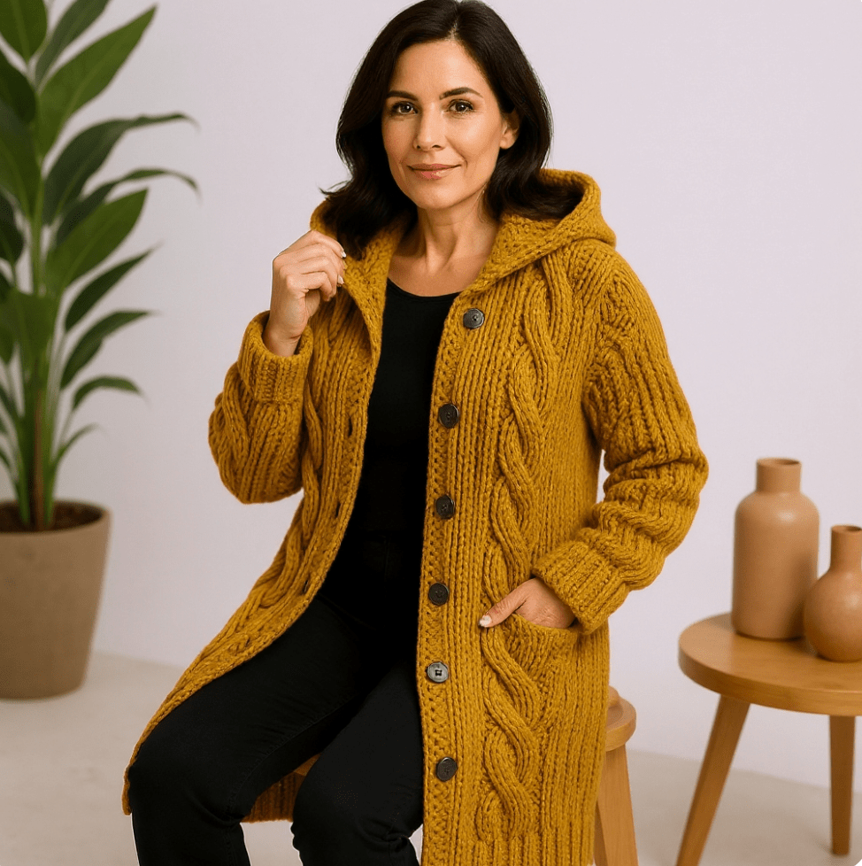 Mara Knit Coat – Cozy Warmth Meets Effortless Oversize Comfort